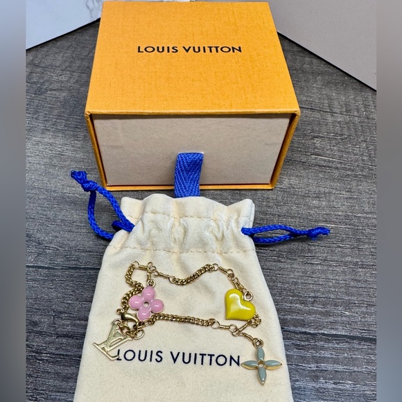 Louis Vuitton Enamel Sweet Monogram Charm Bracelet - Picture 1 of 6